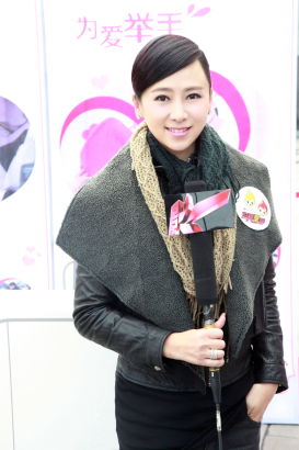 翁虹素裝推廣獻血 獲封最感動明星